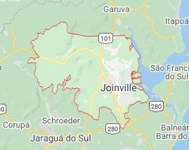 mapa joinville