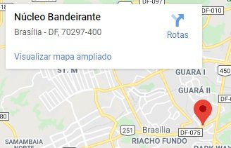 mapa nucleo bandeirante